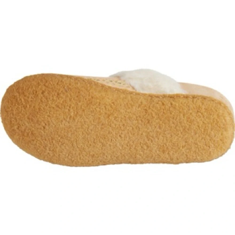Sorel Nakiska Slide II Faux Fur Slippers Youth Size 7/EU 39‎ - Ceramic Gum - NWB